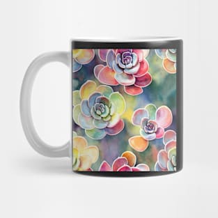 Watercolor succulent pattern Mug